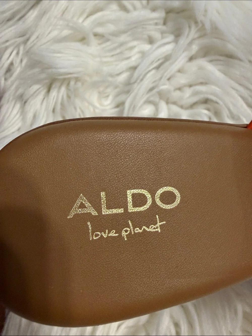 ALDO Orange  Platform Slide Sandals size 9 BNWOT